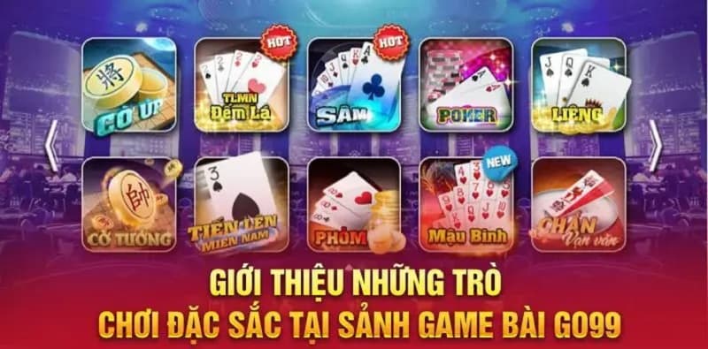 Tựa game bài tại Go99